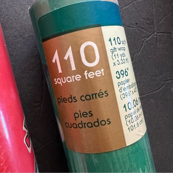 Vintage Christmas Wrapping Paper 460 Square Feet Extra Wade - Picture 4 of 16